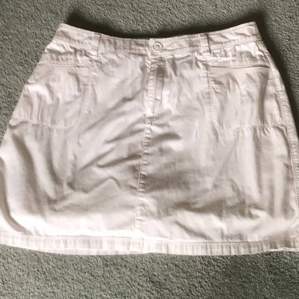 Croft & Barrow White Mini Cargo Skirt Casual